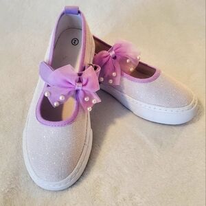 Girls purple sparkle Sneaker